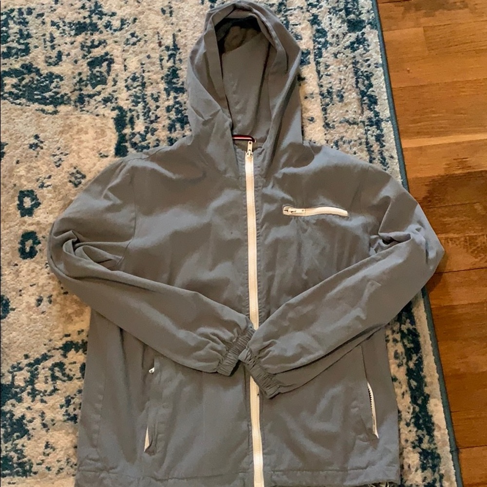 Blue windbreaker